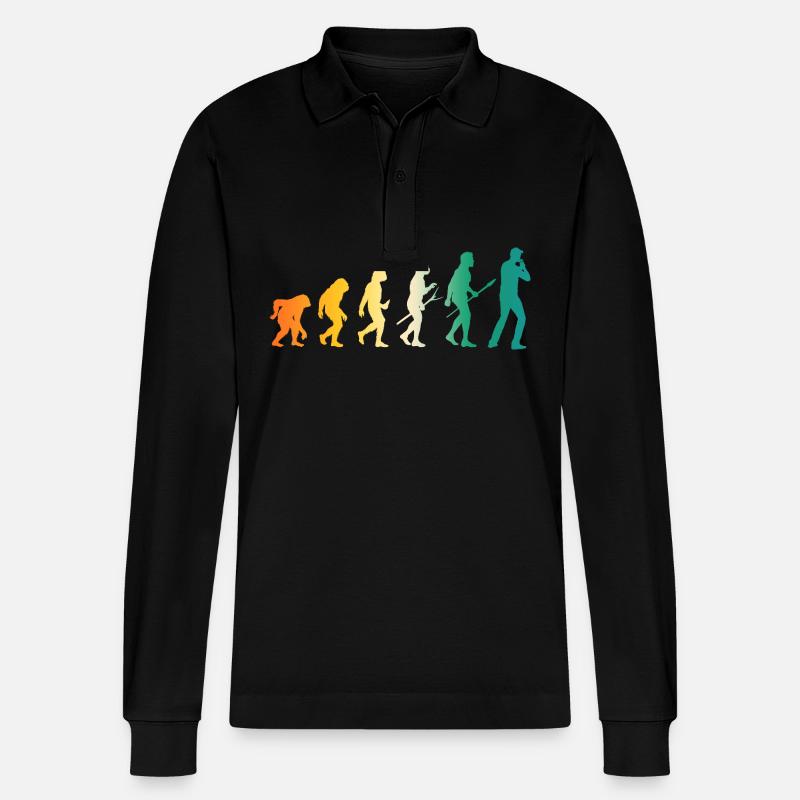Harmonica Evolution Harmonica - Polo à manches longues bio PREPSTER Stanley/Stella Unisexe - noir