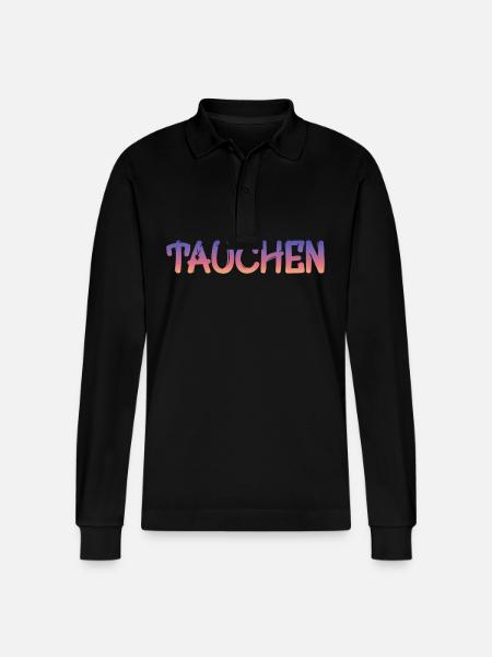 tauchen - Stanley/Stella Unisex Bio-Langarm-Poloshirt Prepster - Schwarz