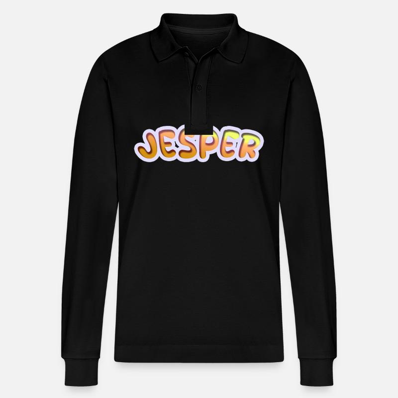 Jesper - Polo à manches longues bio PREPSTER Stanley/Stella Unisexe - noir