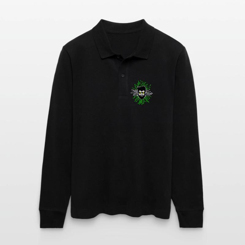 Computerfreak Developer Open Source Code Skripting Stanley/Stella Unisex Bio-Langarm-Poloshirt Prepster