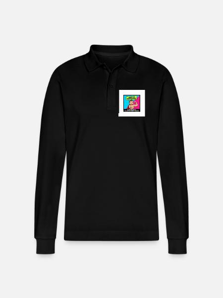 Adult Construction Humor - Stanley/Stella Organic Unisex Long-Sleeved Polo Shirt Prepster - black