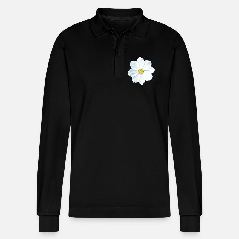 Blume - Stanley/Stella Unisex Bio-Langarm-Poloshirt Prepster - Schwarz