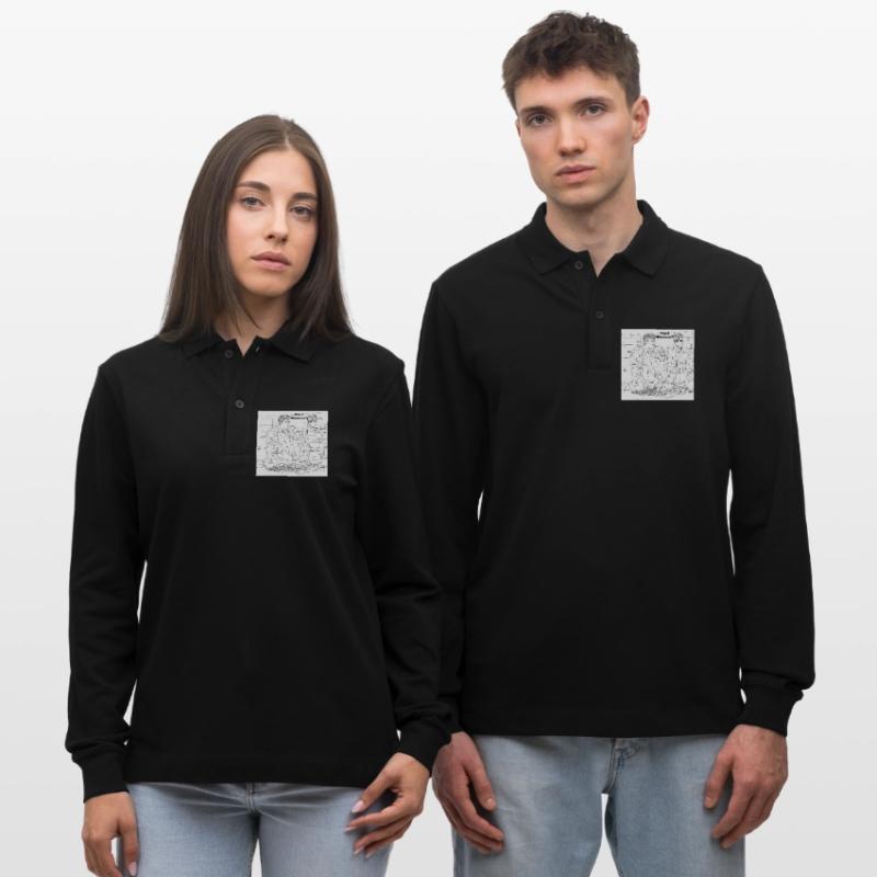Mensch oder Roboter Stanley/Stella Unisex Bio-Langarm-Poloshirt Prepster
