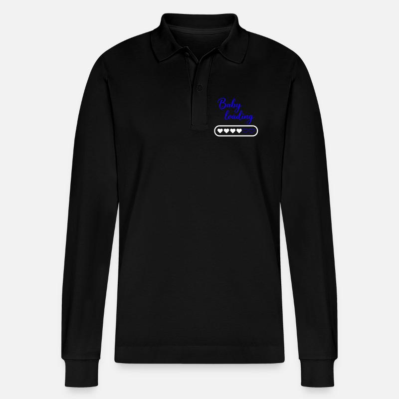 Baby loading - Stanley/Stella Unisex Bio-Langarm-Poloshirt Prepster - Schwarz