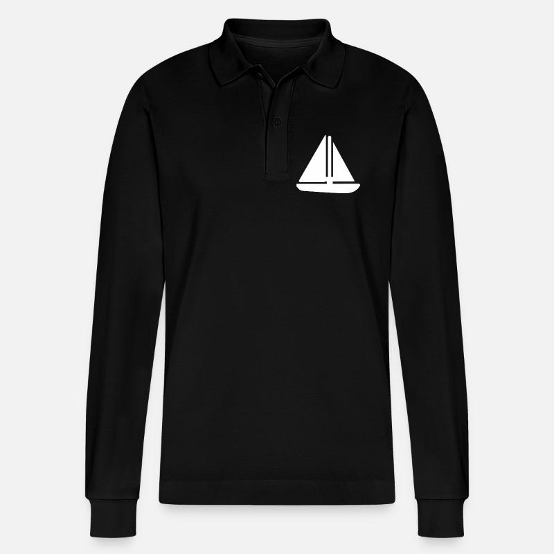 Voile - Polo à manches longues bio PREPSTER Stanley/Stella Unisexe - noir