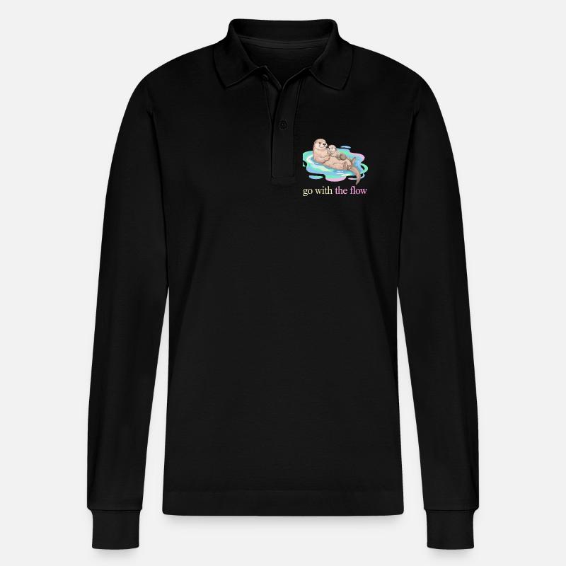 Optez pour le Flow Otter Duo - Polo à manches longues bio PREPSTER Stanley/Stella Unisexe - noir