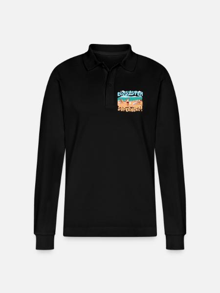 Ecologist Ecology - Stanley/Stella Organic Unisex Long-Sleeved Polo Shirt Prepster - black