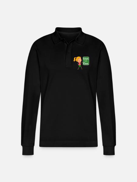 Kindergarten - Stanley/Stella Unisex Bio-Langarm-Poloshirt Prepster - Schwarz