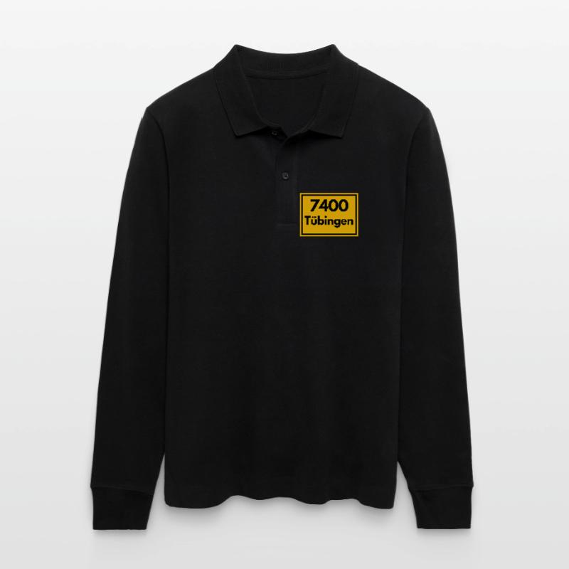 OLD POSTCODE ZIP CODE RETRO 7400 TÜBINGEN - NECKAR Stanley/Stella Organic Unisex Long-Sleeved Polo Shirt Prepster