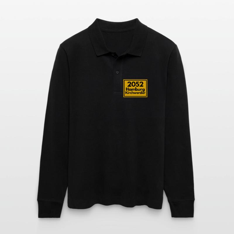 OLD POSTCODE POSTCODE 2053 HAMBURG KIRCHWERDER Stanley/Stella Organic Unisex Long-Sleeved Polo Shirt Prepster