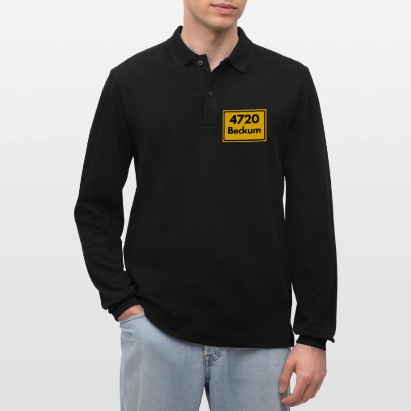 OLD POSTCODE POSTCODE RETRO 4720 BECKUM – NRW Stanley/Stella Organic Unisex Long-Sleeved Polo Shirt Prepster