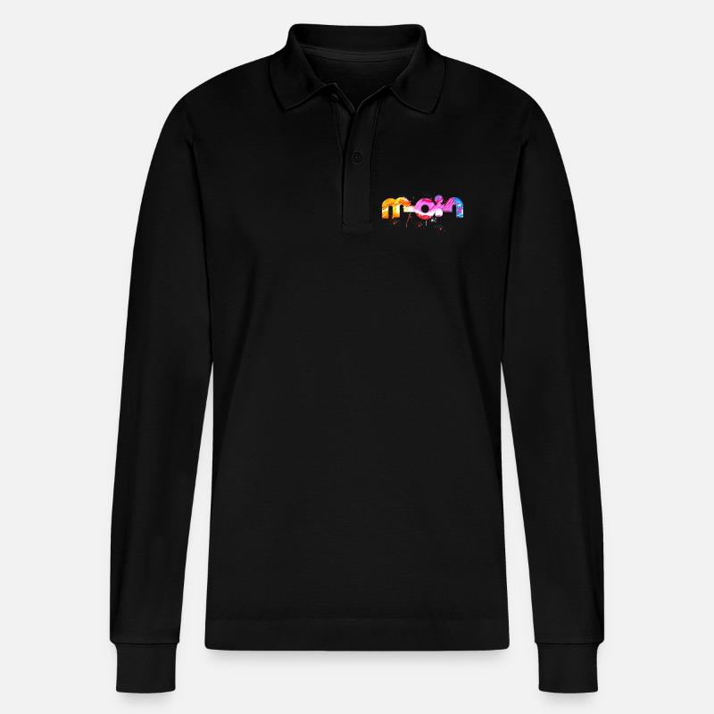 Moin - Stanley/Stella Unisex Bio-Langarm-Poloshirt Prepster - Schwarz