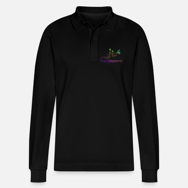 Fosse, section de percussions de marimbistes - Polo à manches longues bio PREPSTER Stanley/Stella Unisexe - noir