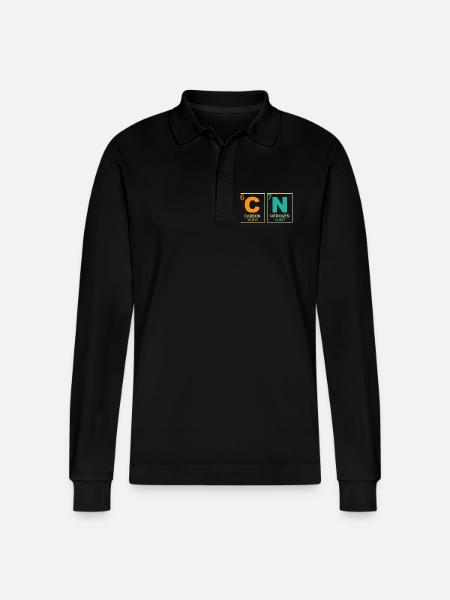 67 Meme Sjov Lærer Naturvidenskab Periodisk System Retro - Stanley/Stella Prepster økologisk unisex langærmet poloshirt - sort