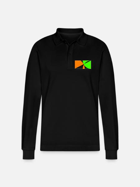 ¡Mantente en la pelota! - Polo de manga larga orgánico unisex Prepster de Stanley/Stella - negro