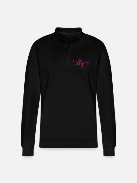 Lilly - Polo à manches longues bio PREPSTER Stanley/Stella Unisexe - noir
