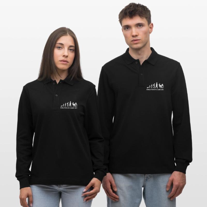 Game Developer Evolution Stanley/Stella Unisex Bio-Langarm-Poloshirt Prepster