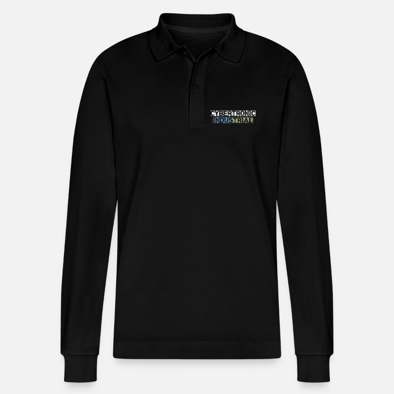 Cybertronic Industrial - Stanley/Stella Unisex Bio-Langarm-Poloshirt Prepster - Schwarz