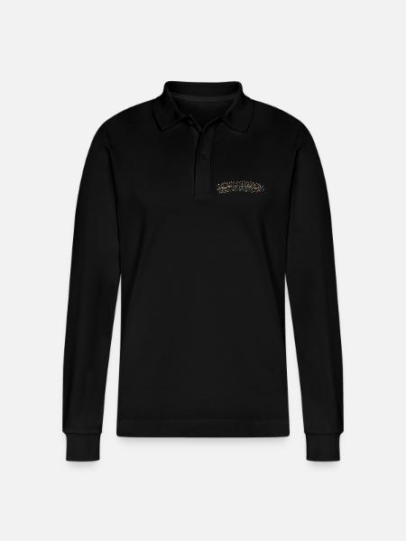 Bubbles | CARBONATED WATER - Stanley/Stella Organic Unisex Long-Sleeved Polo Shirt Prepster - black