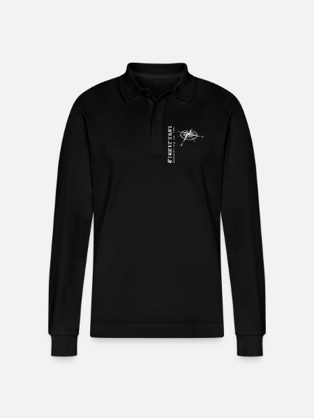 Wasserburg am Inn - Stanley/Stella Organic Unisex Long-Sleeved Polo Shirt Prepster - black