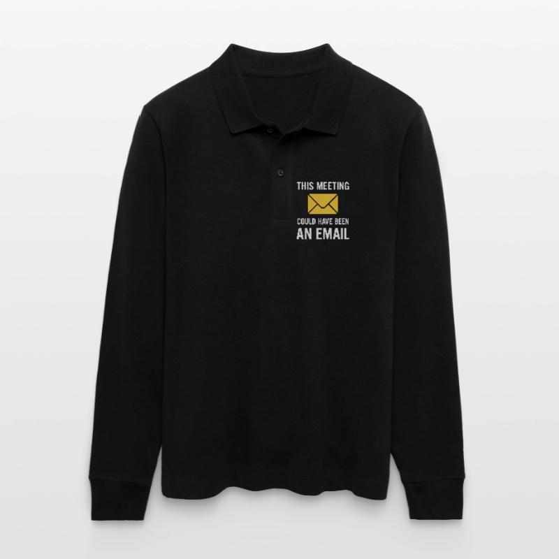 Meeting oder E-Mail Stanley/Stella Unisex Bio-Langarm-Poloshirt Prepster