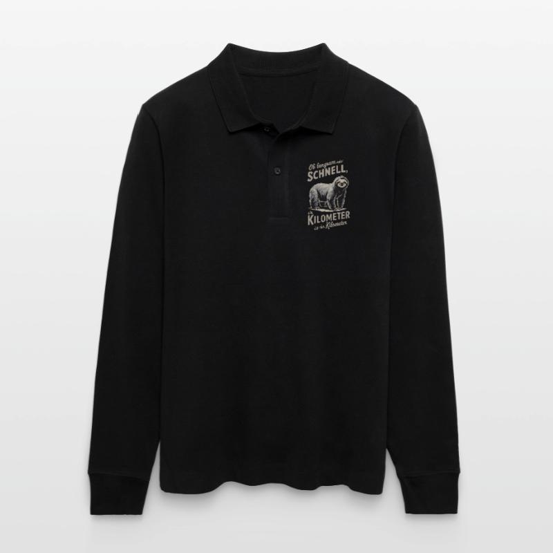 Egal ob langsam oder schnell, Stanley/Stella Unisex Bio-Langarm-Poloshirt Prepster