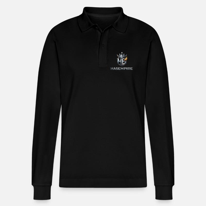 HAS-Imperium - Stanley/Stella Unisex Bio-Langarm-Poloshirt Prepster - Schwarz