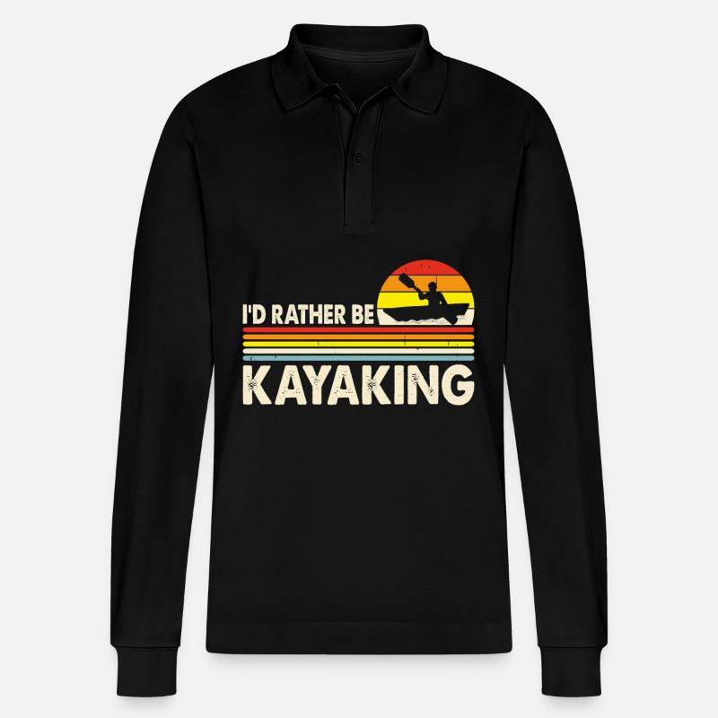 Kajak - Stanley/Stella Unisex Bio-Langarm-Poloshirt Prepster - Schwarz