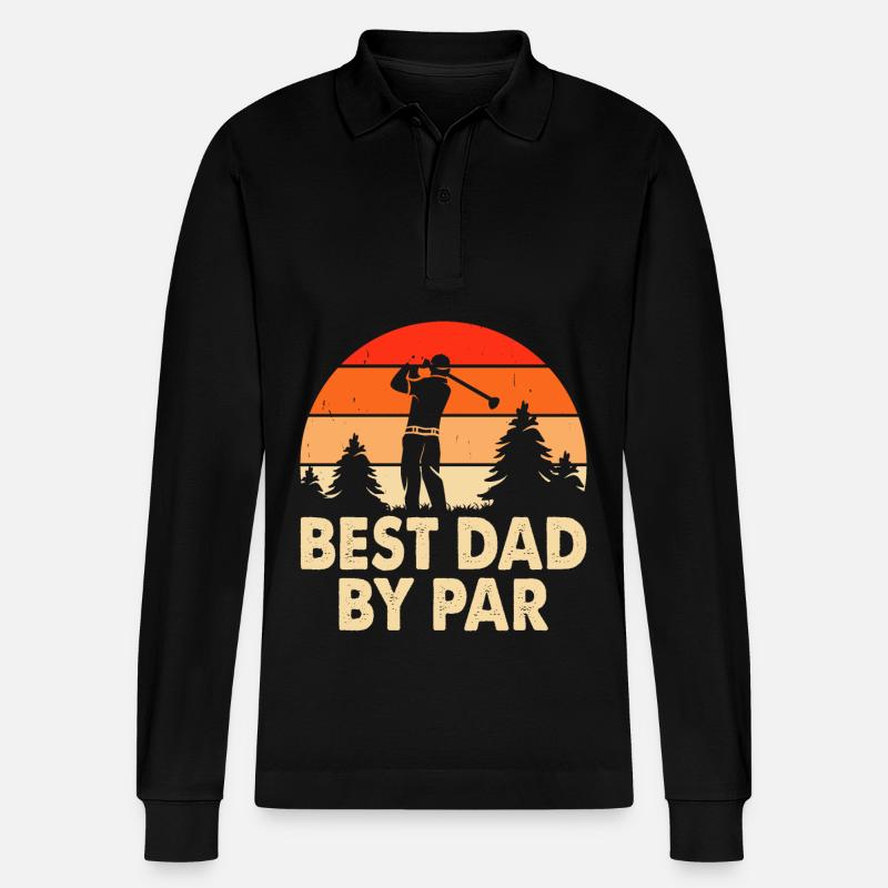 Meilleur Papa Par Par - Polo à manches longues bio PREPSTER Stanley/Stella Unisexe - noir