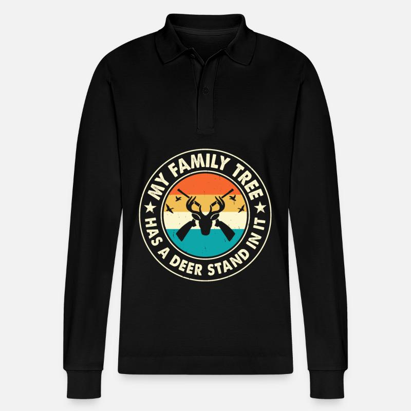 Chasse au chasseur - Polo à manches longues bio PREPSTER Stanley/Stella Unisexe - noir