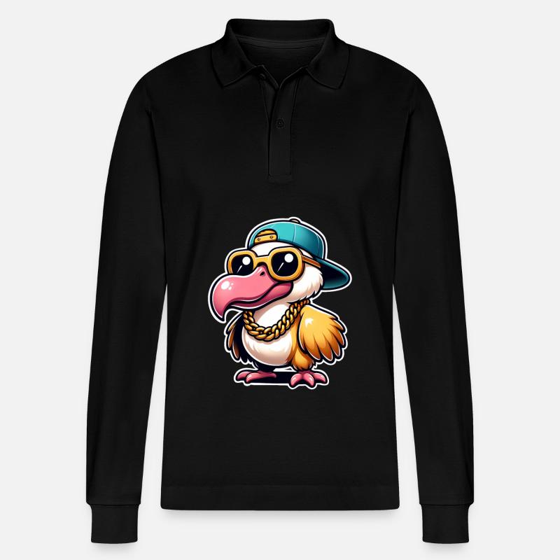 Dodo - Stanley/Stella Unisex Bio-Langarm-Poloshirt Prepster - Schwarz