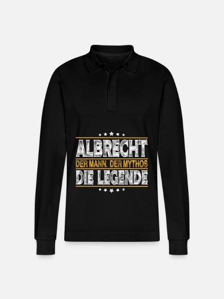 Albrecht - Stanley/Stella Unisex Bio-Langarm-Poloshirt Prepster - Schwarz