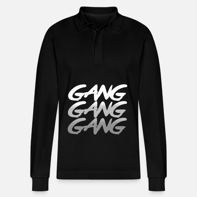 Gang - Stanley/Stella Unisex Bio-Langarm-Poloshirt Prepster - Schwarz