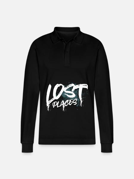 Lost Places - Stanley/Stella Organic Unisex Long-Sleeved Polo Shirt Prepster - black
