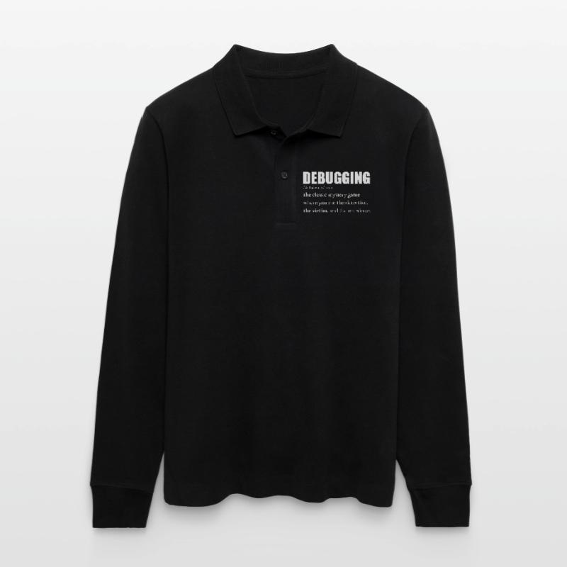 Programmierer Debugging Definition Lustig IT-Entwickler Stanley/Stella Unisex Bio-Langarm-Poloshirt Prepster