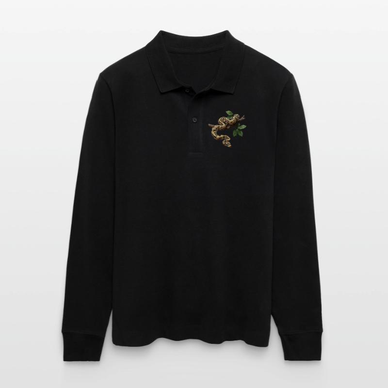 Roi Python Serpents Amoureux Terrarium Python Polo à manches longues bio PREPSTER Stanley/Stella Unisexe