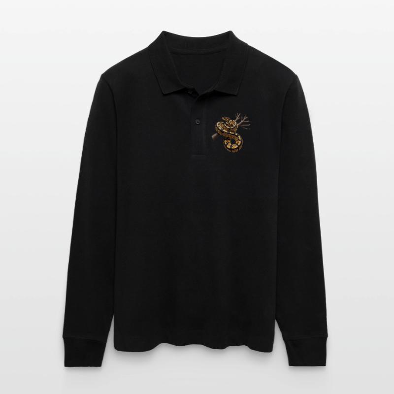 Roi Python Serpents Amoureux Terrarium Python Polo à manches longues bio PREPSTER Stanley/Stella Unisexe