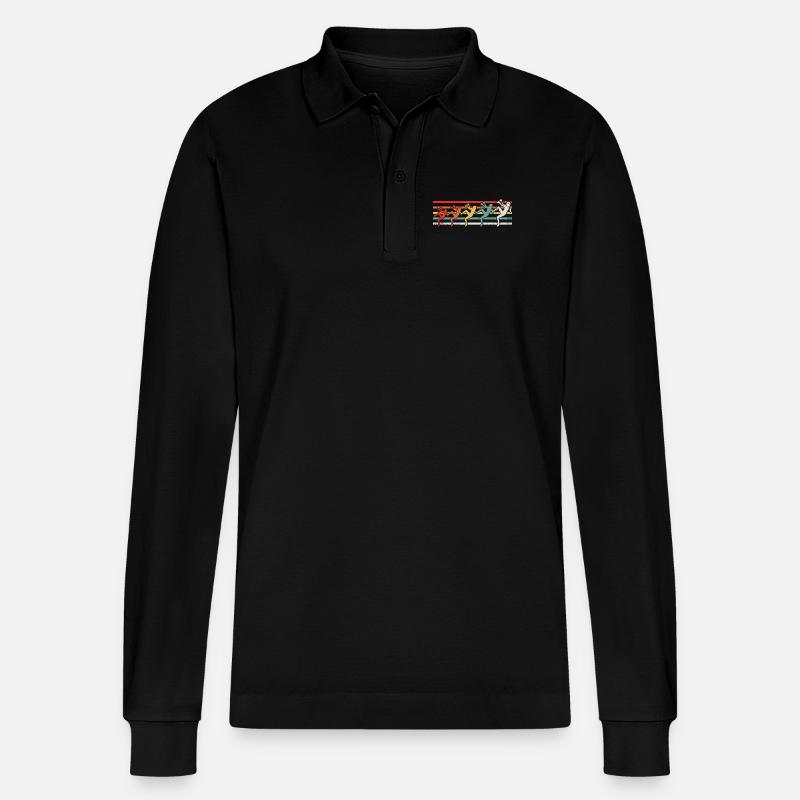 Kletterin Klettern - Stanley/Stella Unisex Bio-Langarm-Poloshirt Prepster - Schwarz