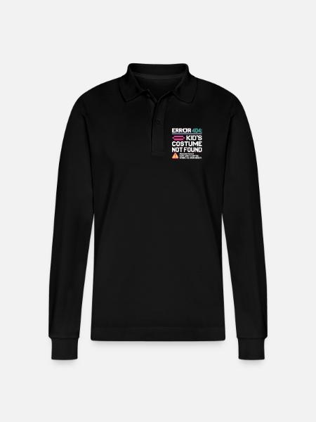Error 404 Kinderkostüm nicht gefunden - Stanley/Stella Unisex Bio-Langarm-Poloshirt Prepster - Schwarz