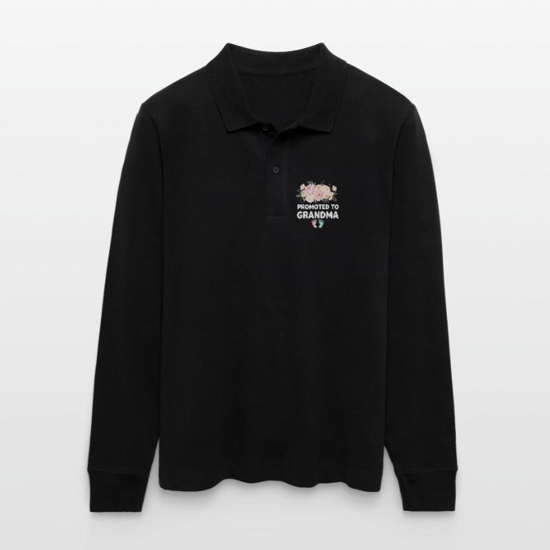 Werdender Oma loading zukünftige Großmutter Stanley/Stella Unisex Bio-Langarm-Poloshirt Prepster