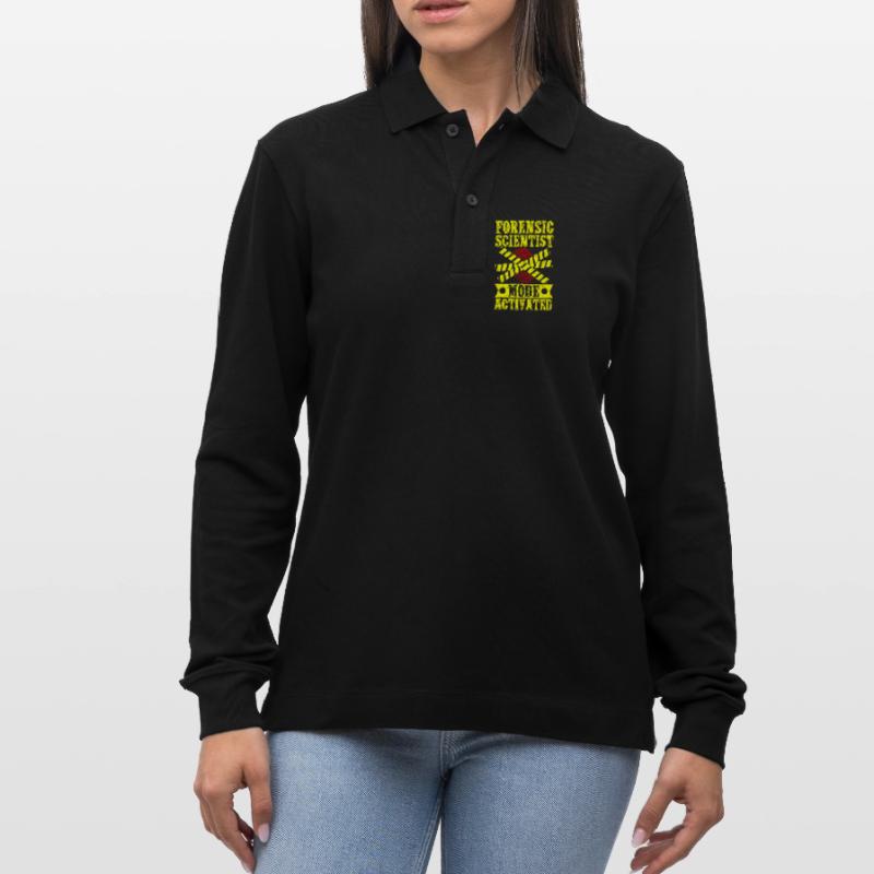 Forensic Science Major Mode Activated Forensics Stanley/Stella Unisex Bio-Langarm-Poloshirt Prepster