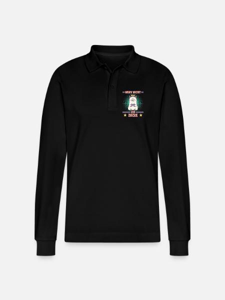 Prinzessin game - Stanley/Stella Unisex Bio-Langarm-Poloshirt Prepster - Schwarz