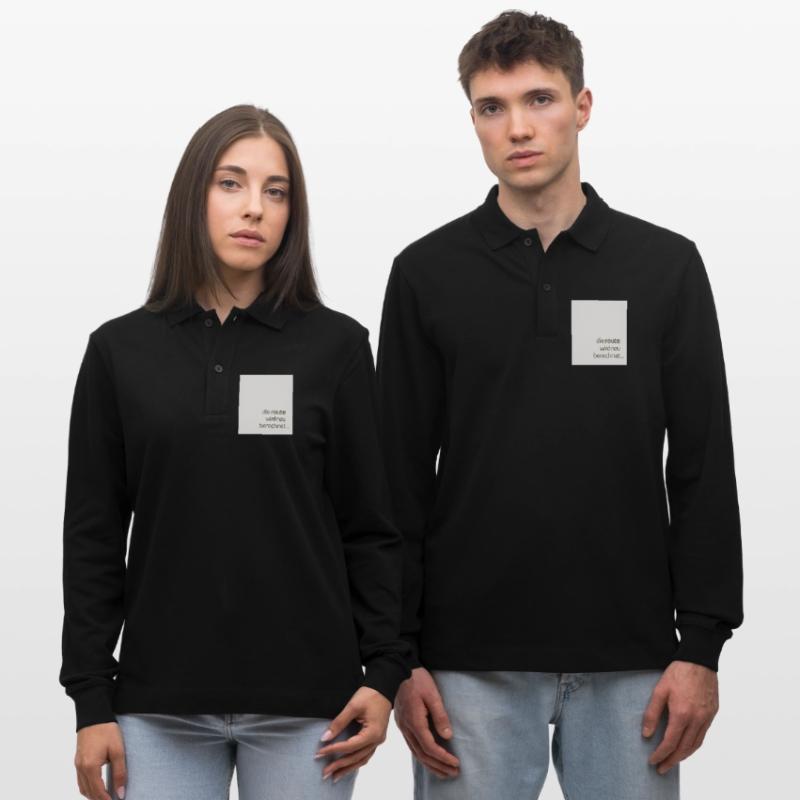 Die Route Wird Neu Berechnet – Modernes Statement Stanley/Stella Unisex Bio-Langarm-Poloshirt Prepster
