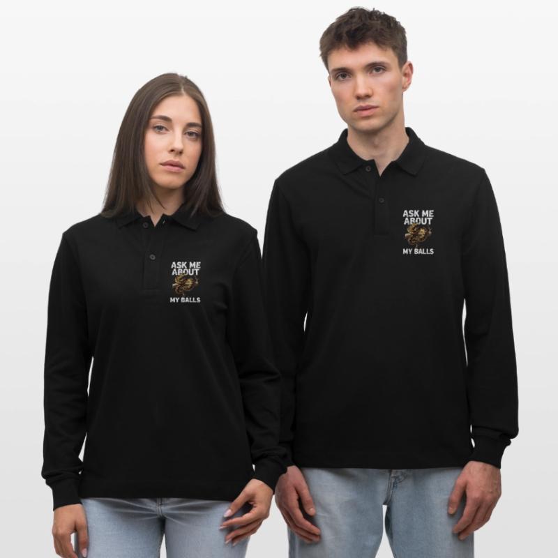 Königspython Schlangen Liebhaber Terrarium Python Stanley/Stella Unisex Bio-Langarm-Poloshirt Prepster