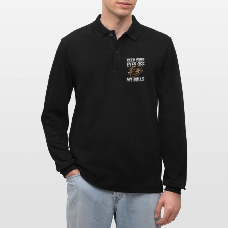 Königspython Schlangen Liebhaber Terrarium Python Stanley/Stella Unisex Bio-Langarm-Poloshirt Prepster