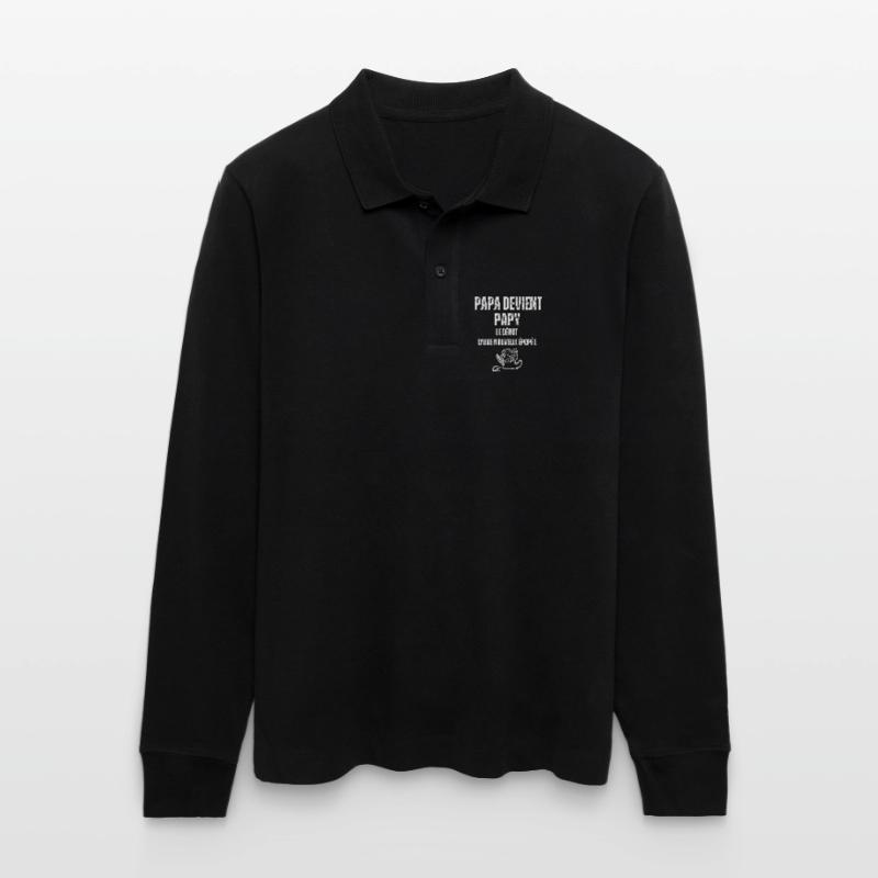 Papa devient Papy - Début d'une Épopée Polo à manches longues bio PREPSTER Stanley/Stella Unisexe