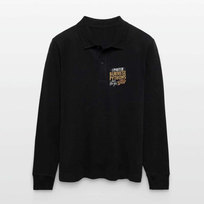 Python birman Stuff Reptile Foos Propriétaire de serpent Polo à manches longues bio PREPSTER Stanley/Stella Unisexe