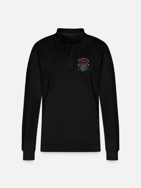 Night Shift Nurse Hospital Nursing - Stanley/Stella Organic Unisex Long-Sleeved Polo Shirt Prepster - black