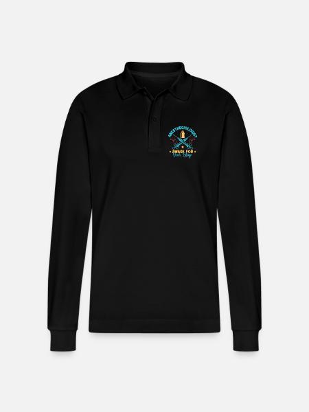 Anesthesiologist Awake Your Sleep Anesthesia - Stanley/Stella Organic Unisex Long-Sleeved Polo Shirt Prepster - black