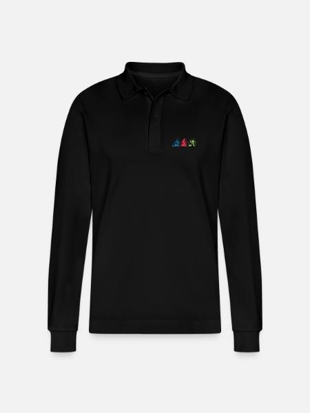 Programmers – Coding Developers & Computer Scientists - Stanley/Stella Organic Unisex Long-Sleeved Polo Shirt Prepster - black